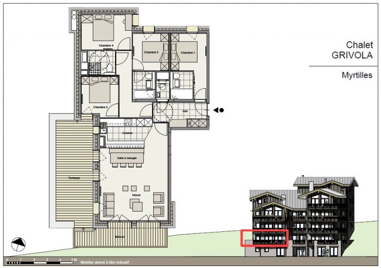 Appartement Myrtilles, Chalet Grivola in La Rosière, foto 19